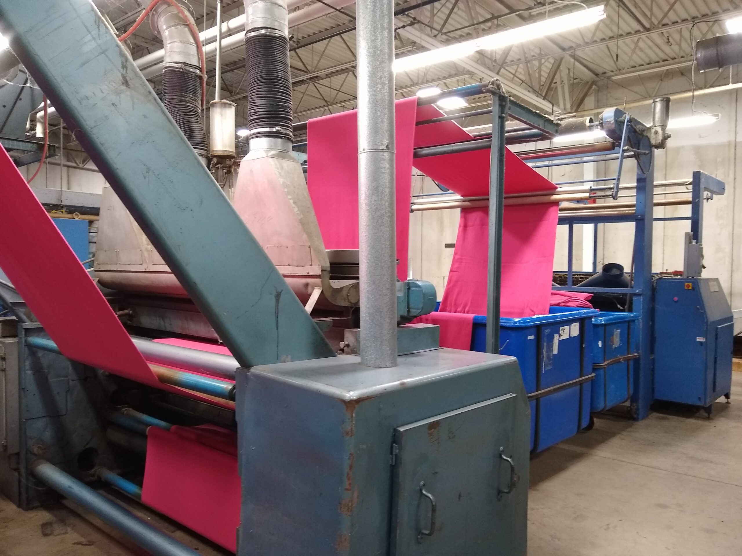 Dyed fabric rolls in stock