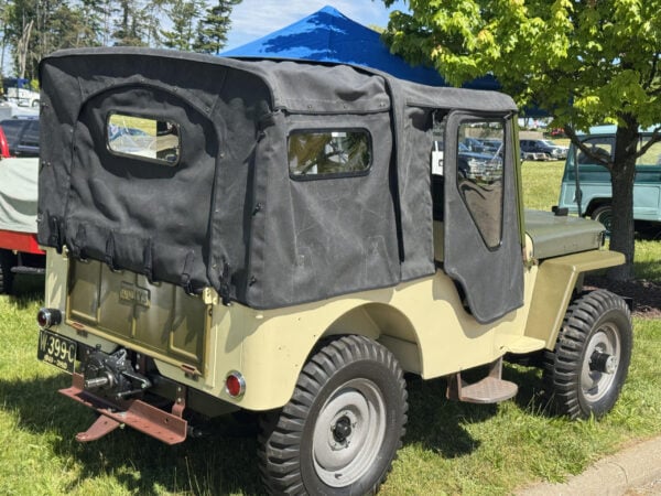 WWII jeep cover restoration